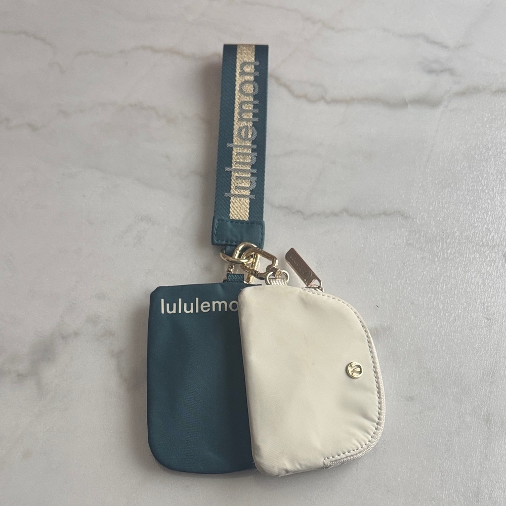 lululemon athletica Blue and White Mini Bags